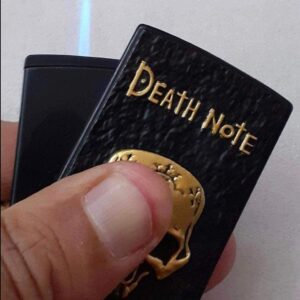 JPack Refillable Metal Side Slider Death Note Windproof Jet Flame Pocket Lighter Cigarette Lighter