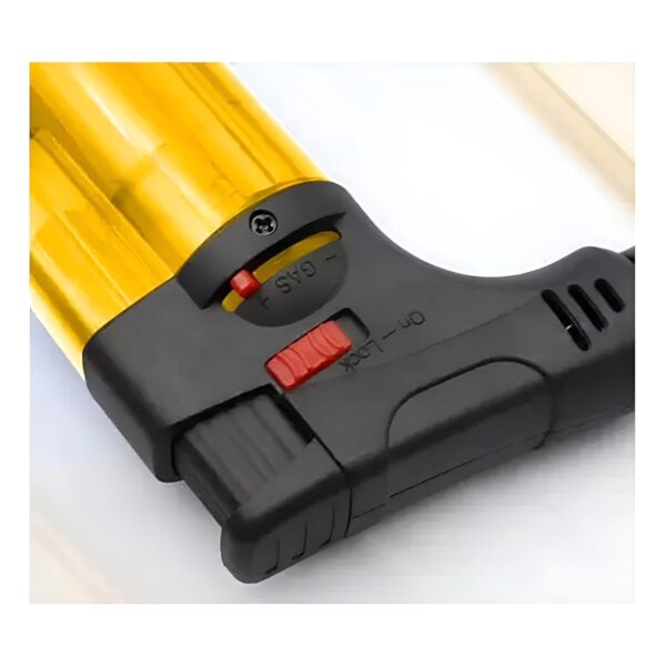 JPack Stylish Butane Lighter Sharp Small Jet Flame Refillable Cigarette Lighter Variation (Jet Flame Torch Barbeque) Multicolour - Image 2