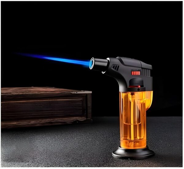 JPack Stylish Butane Lighter Sharp Small Jet Flame Refillable Cigarette Lighter Variation (Jet Flame Torch Barbeque) Multicolour
