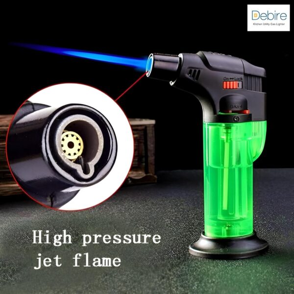 JPack Stylish Butane Lighter Sharp Small Jet Flame Refillable Cigarette Lighter Variation (Jet Flame Torch Barbeque) Multicolour - Image 4