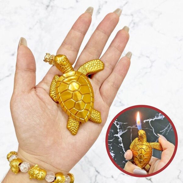 JPack Turtle-Shaped Lighter Compact, Refillable, and Fun Design Safe, and Easy to Use Cigarette Lighter - Image 4