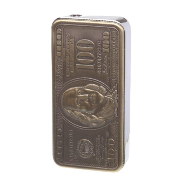JPack US Dollar Zinc Alloy Stylish Butane Sharp Small Jet Flame Refillable Cigarette Lighter - Image 2
