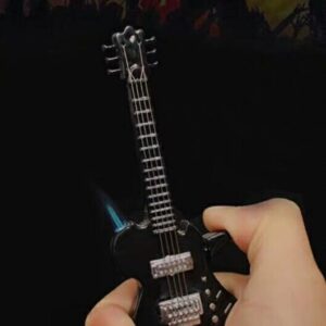 JPack Guitar-Shaped Jet Flame Lighter – Windproof, Refillable Butane Lighter with Adjustable Flame Slim Design Pocket Lighter